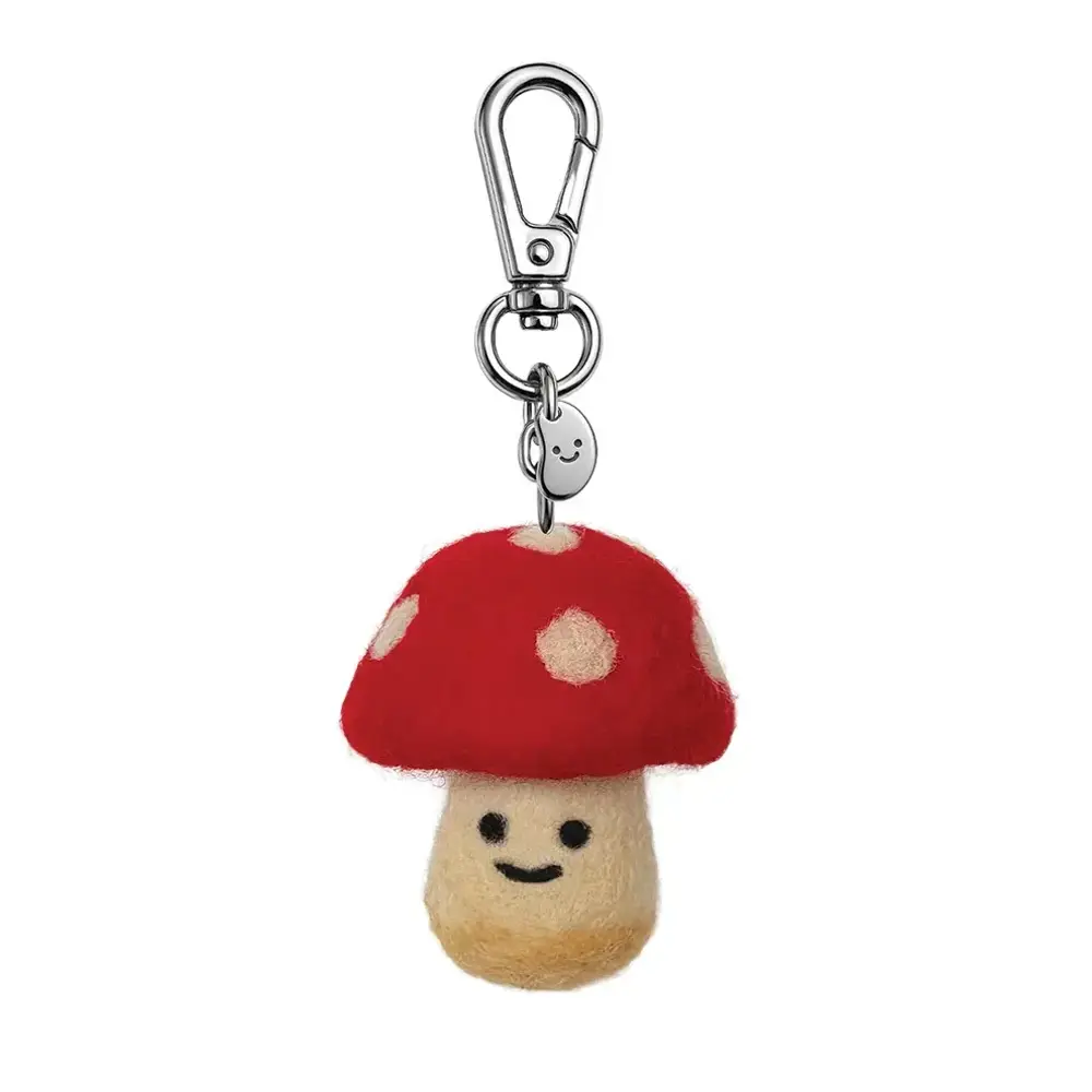Silly Beans Toady The Toadstool Felt Keychain